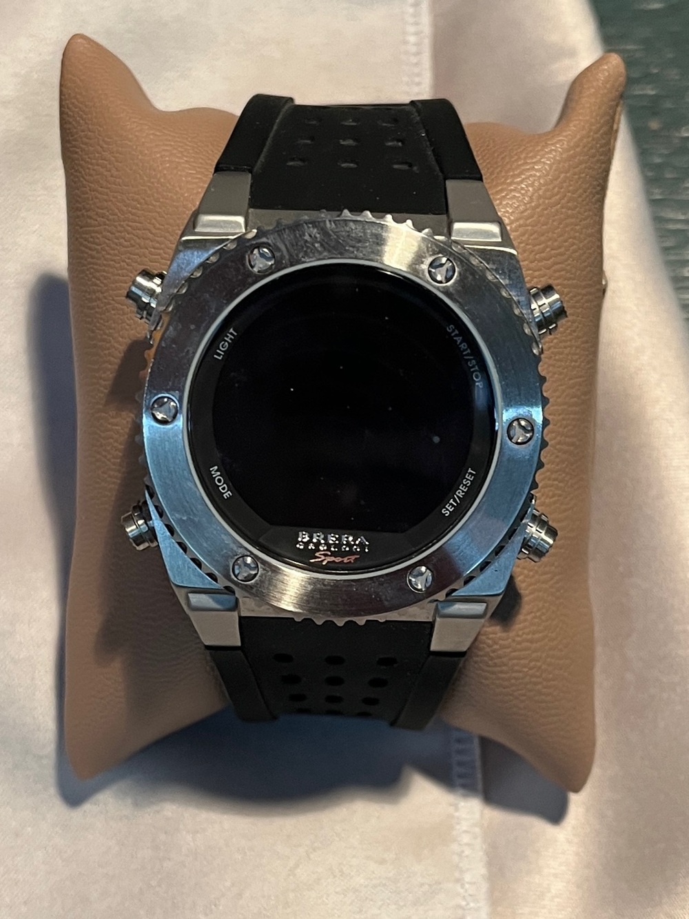 RARE Brera Orologi Sport Digital Watch BRSMDISS01 SS Black Band